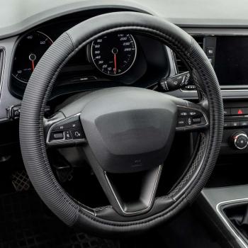 Xkeribom Lenkradbezug 37-38cm Lenkradschoner Lenkradschutz Aufsteckbare Lenkradabdeckung